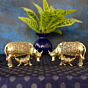 Brass Cow & Calf  Statue KBH10961
