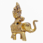 Brass Lakshmi Sitting on Elephant 3 Inch KBH10969