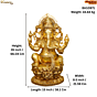 Brass Ganesha Idol KBH10971