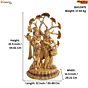 Brass Radha Krishna Idol  KBH10975