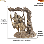 Brass Radha Krishna Idol KBH10976