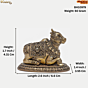 Brass Nandi statue KBH10979