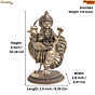 Brass Bahuchar Maa 4 Inch KBH10983