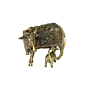 Brass Cow & Calf 3 Inch KBH10995