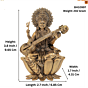 Brass Saraswati statue KBH10997