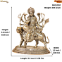 Goddess Ambe Mata Murti for Home Temple Pooja BH11002