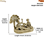 Brass Vishnu Lakshmi Idol Statue for Home Temple  Hindu God Vishnu Lakshmi Murti for Puja, Office & Home Decor BH11030