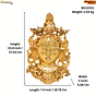 Brass Tara Devi Wall Hanging KBH11031