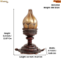 Brass Tortoise Shivling Stand  KBH11034
