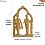 Brass Swaminarayan Idol Pair KBH11040