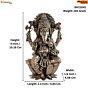 Brass Ganesha Idol 4 Inch KBH11041