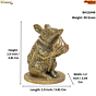 Brass Rat Idol for Puja Brass Mushak Statue for Ganesh Ji Small Brass Mouse Murti for Home Temple, Vastu & Religious Decor BH11049
