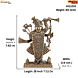 Brass Shreenathji Idol 3 Inch KBH11050