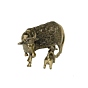 Brass Cow & Calf Idol KBH11053