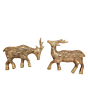 Brass Deer Pair Wall hanging KBH11078