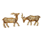 Brass Deer Pair Wall hanging KBH11078