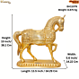 Brass Horse 15 Inch KBH11079