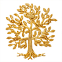 Brass Wall Hanging Tree 12 Inch KBH11083