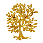 Brass Wall Hanging Tree 12 Inch KBH11083