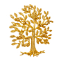 Brass Wall Hanging Tree 12 Inch KBH11083