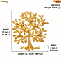 Brass Wall Hanging Tree 12 Inch KBH11083