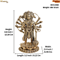 Brass PanchMukhi Hanuman KBH11088