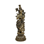 Brass Radha Idol for Home Temple | Decorative Radha Brass Murti for Puja, Spiritual Home Decor & Gift BH11123