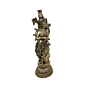 Brass Radha Idol for Home Temple | Decorative Radha Brass Murti for Puja, Spiritual Home Decor & Gift BH11123