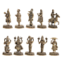 Brass Dashavatara Set Of 10 Statue KBH11125