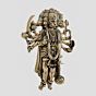 Brass Panchmukhi Hanuman Idol 4 Inch KBH11149