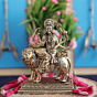 Brass Maa Durga Sitting on Lion 3 Inch KBH11151