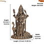 Brass Kartikeya Statue  KBH11156