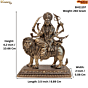 Brass Ambe Maa statue KBH11157