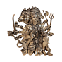 Brass Five Face Hanuman Idol  KBH11164