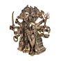 Brass Five Face Hanuman Idol  KBH11164