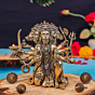 Brass Five Face Hanuman Idol  KBH11164
