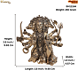 Brass Five Face Hanuman Idol  KBH11164
