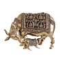 Brass Cow & Calf Statue KBH11173