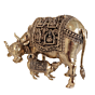 Brass Cow & Calf Statue KBH11173