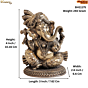 Brass Ganesha Idol 4 Inch KBH11175