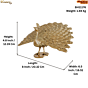 Brass Peacock Figurine KBH11176