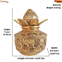 Brass Pooja Kalash for Rituals KBH11178