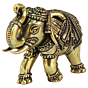 Brass Elephant Statue for Home Decor & Vastu | Decorative Brass Elephant Idol for Office, Living Room & Gift BH11182