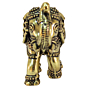 Brass Elephant Statue for Home Decor & Vastu | Decorative Brass Elephant Idol for Office, Living Room & Gift BH11182