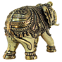 Brass Elephant Statue for Home Decor & Vastu | Decorative Brass Elephant Idol for Office, Living Room & Gift BH11182