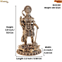 Brass Hanuman Idol KBH11192