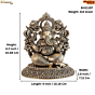 Brass Ganesha Idol  KBH11197