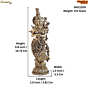 Brass Radha Idol KBH11200