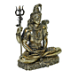 Brass Lord Shiv Idol for Home Temple | Mahadev Brass Murti for Puja, Meditation & Spiritual Home Decor BH11205
