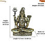 Brass Lord Shiv Idol for Home Temple | Mahadev Brass Murti for Puja, Meditation & Spiritual Home Decor BH11205